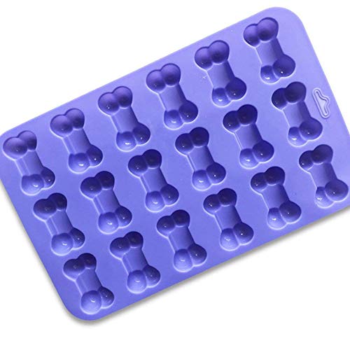 Ndier Moldes de Silicona para Tartas, 18 cavidades, 3D, Molde en Forma de Hueso, Fondant, Herramientas de decoración, jabón, Vela, Hielo, Chocolate, Bricolaje, Herramienta de Horno, Color al Azar