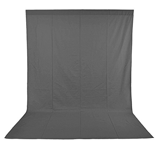 Neewer® - Estudio fotográfico 100% muselina pura de fondo para fondo plegable para fotografía, vídeo y haya (10 x 365,76 cm/3 x 3,6 m), color gris