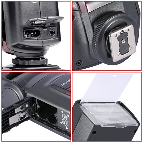 Neewer TT560 - Flash Speedlite para Canon, Nikon, Sony, Olympus, Panasonic, Pentax, Sigma, Minolta, Leica y Otros, Negro