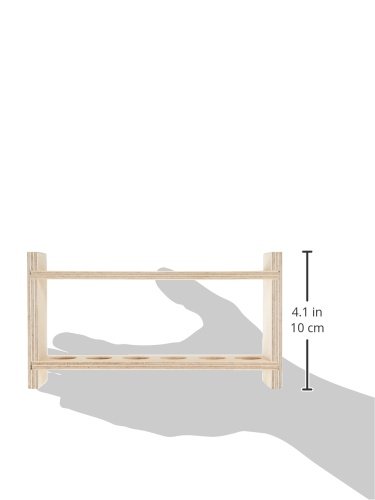 neolab S de 7051 – Tubo de ensayo (estructura de madera para 6 vasos, agujero de diámetro 22 mm