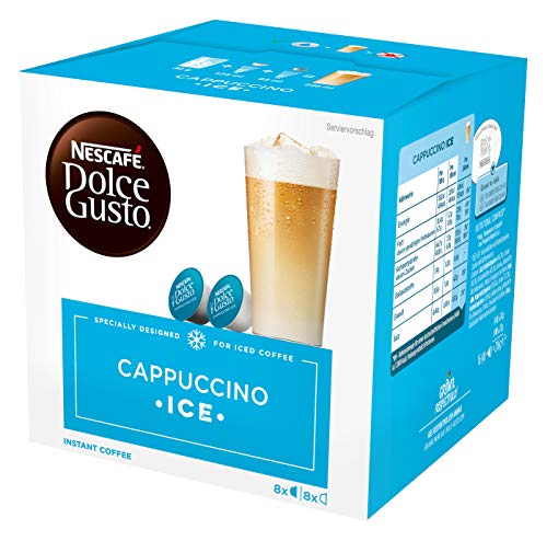 NESCAFÉ Dolce Gusto | Capsulas de Café Cappuccino Ice | Pack de 3 x 16 Cápsulas - Total: 48 Cápsulas