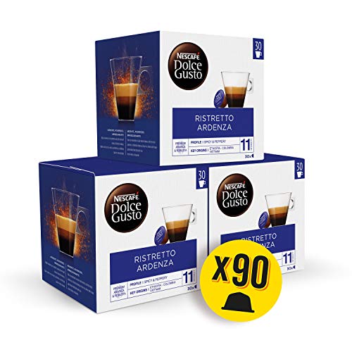 Nescafé DOLCE GUSTO Ristretto ARDENZA - Cápsulas de Café - 3 x 30 - 90 Cápsulas