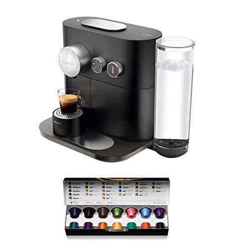 Nespresso Krups Expert XN6008 - Cafetera monodosis de cápsulas Nespresso, controlable con smartphone mediante bluetooth, recetas ajustables, 19 bares, apagado automático, color gris antracita