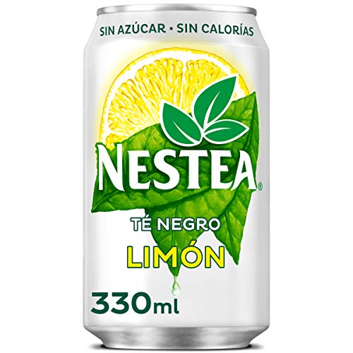 Nestea Té Negro Limón Sin Azúcar - Refresco de té sin gas - lata 330 ml