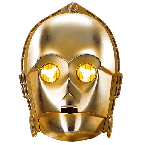 NET TOYS Antifaz C-3PO | Máscara de Cartón | Careta Star Wars | Mascarilla Robot