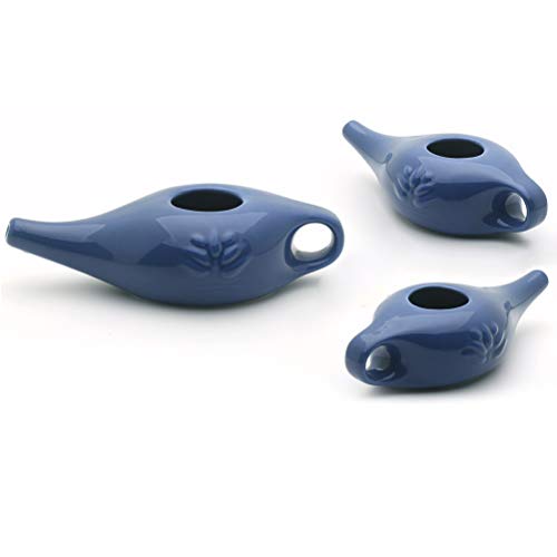 Neti Pot, 250 ml de cerámica Neti Pot Lavado de nariz Cómoda boquilla para limpieza nasal