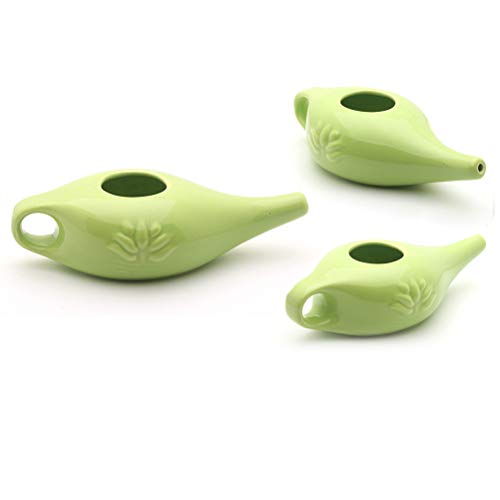 Neti Pot, 250 ml de cerámica Neti Pot Lavado de nariz Cómoda boquilla para limpieza nasal