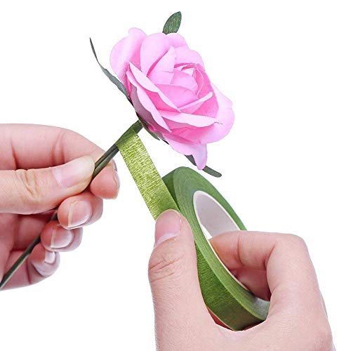 Newin Star Cinta de la Flor de práctica Auto-Adhesivo de la Cinta Floristería Wrap Multi usos Flores Haciendo Cinta Verde