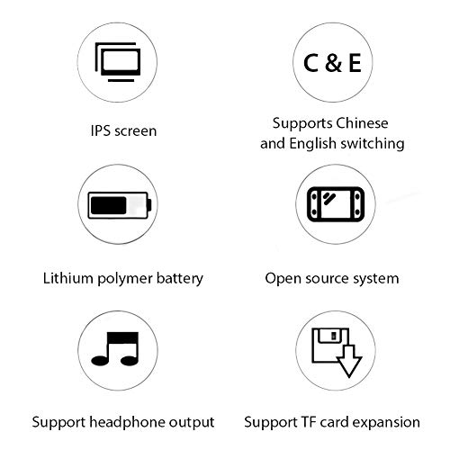 NEWMAN771Her - Consola de videoconsola portátil (pantalla de 3,5 pulgadas, IPS, 2500 mAh, compatible con baterías para regalos)