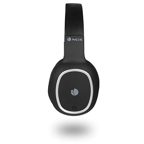 NGS Artica Pride- Auriculares de Diadema, estéreo, inalámbricos, Bluetooth, con micrófono, 7 Horas de autonomía, Manos Libres, Color Negro