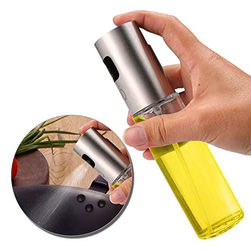 Nifogo Dispensador de pulverizador de Aceite Pulverizador Aceite Pulverizador de Aceite para cocinar, Preparación de ensaladas, Cocinar, Hornear, Asar, Asar, Freír (100ML 2PCS)