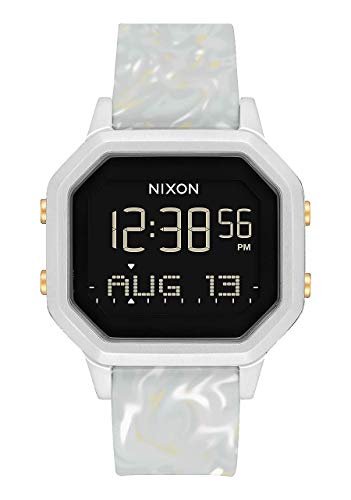 NIXON Siren SS A1211-100 metros / 10 ATM resistente al agua reloj deportivo digital para mujer (esfera de reloj de 36 mm, banda de 18 mm a 16 mm)