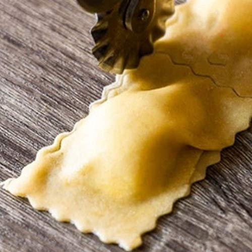 NO BRAND Tuneway Ravioli Maker Cutter Stamp Set-Leading Cortador de Masa y Sellos de Prensa con Manejar de Madera-para Ravioles, Pasta, Lasa？A de AlbóNdigas