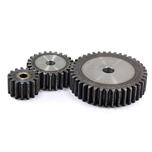 NO LOGO 1.5 Spur Gear 12T 13T Die 14T 15T 16T 17T 18T Dientes Recto del Engranaje del Metal de la Superficie del Diente Templado 45# Acero Espesor (Color : 8mm, tamaño : 13 Teeth)