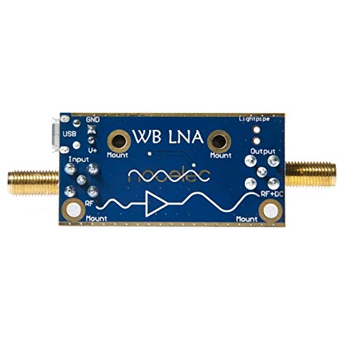 NooElec Lana Barebones - Módulo Amplificador de Ultra Bajo Ruido (LNA) para RF y Radio Definida por Software (SDR). Capacidad de Frecuencia de Banda Ancha y Lineal de 20MHz a 4000MHz