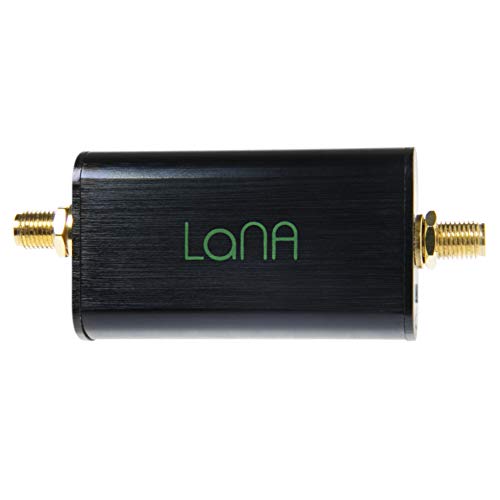 NooElec Lana - Módulo Amplificador de Ultra Bajo Ruido (LNA) para RF y Radio Definida por Software (SDR) con Gabinete y Accesorios. Capacidad de Frecuencia de Banda Ancha de 20MHz a 4000MHz