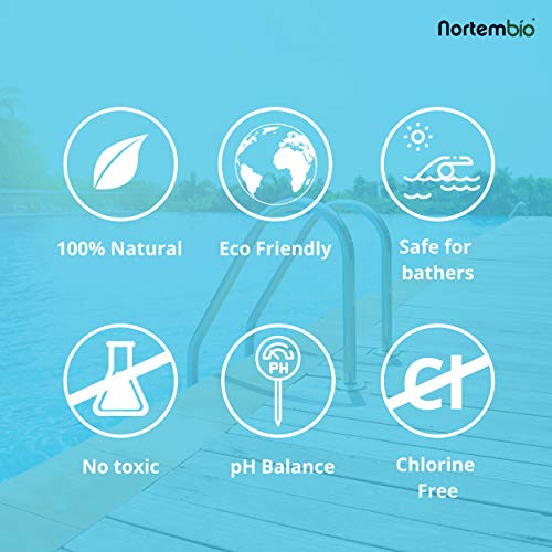 Nortembio Pool pH+ Plus 1,4 Kg, Elevador Natural pH+ para Piscina y SPA. Mejora la Calidad del Agua, Regulador pH, Beneficioso para la Salud.