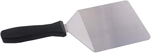 NOSSON Espátula para Pizza Sartén de Acero Inoxidable de 19 cm con Mango Paleta para Pizza para Hornear Pizza y Pan casero, Uso en Horno o Parrilla