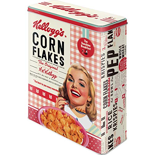 Nostalgic-Art 30324 Kellogg 's Girl Corn Flakes Collage, Tarro XL