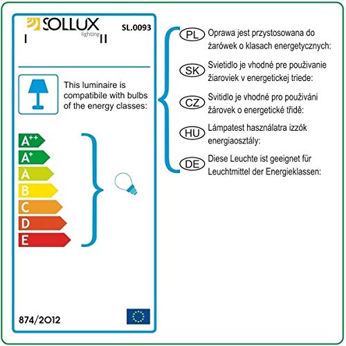 NOVEDAD! Plafón Negro de sala de estar y pasillo - acero - SOLLUX RING 3 SL.0093 lámpara de techo Loft redonda, estilo moderno, de 3 luces LED Gu-10 *** LÁMPARAS - Los precios más bajos en Amazon!