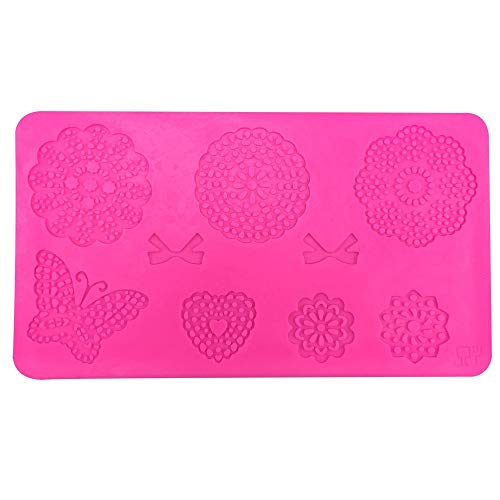 NovForth Cooking Tools Lace Shape Silicone Fondant Mould Chocolate Candy Cake Decoration Resin Mold Decoration