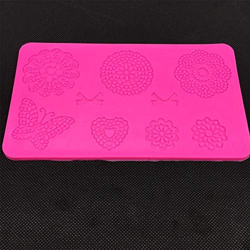 NovForth Cooking Tools Lace Shape Silicone Fondant Mould Chocolate Candy Cake Decoration Resin Mold Decoration