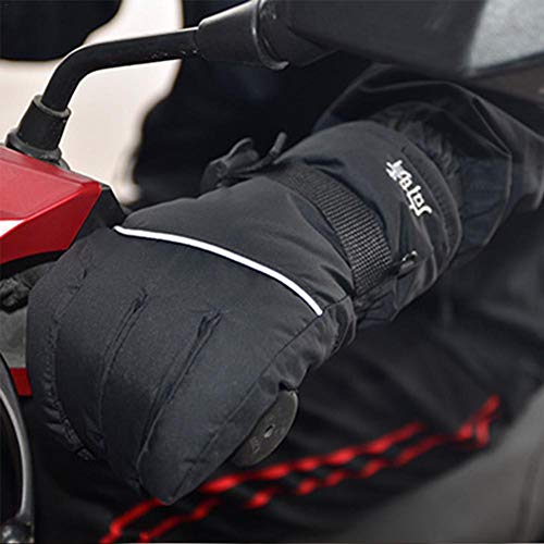 N/P 1 par de Guantes térmicos, Guantes cálidos de Invierno de 29 cm, Impermeables para Hombres y Mujeres, Calentadores eléctricos Recargables para Artritis, Guantes térmicos para Motocicleta