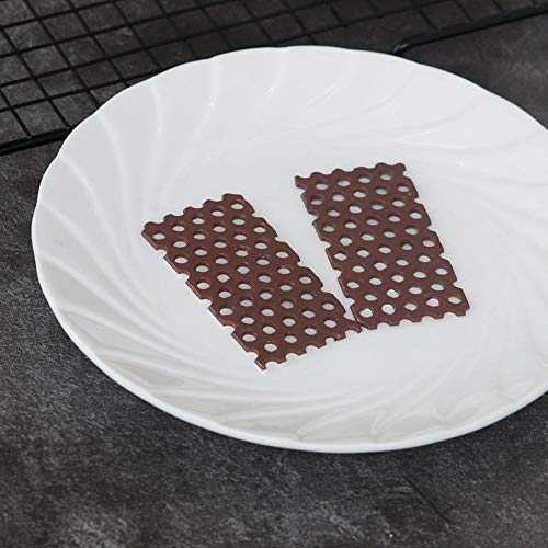 NTBAY Honeycomb Shape Silicone Mold Cake Decorating Tools Chocolate Transfer Sheet Mould Baking Stencil