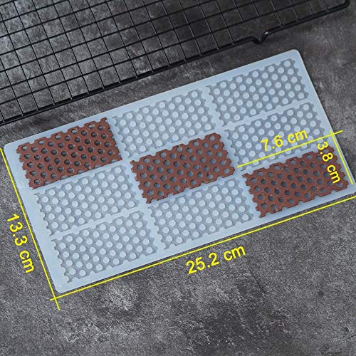 NTBAY Honeycomb Shape Silicone Mold Cake Decorating Tools Chocolate Transfer Sheet Mould Baking Stencil