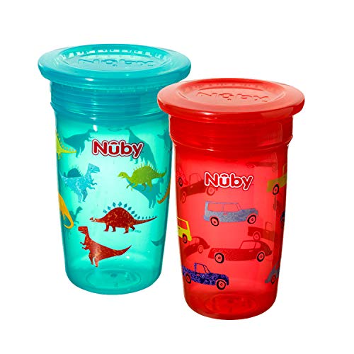 Nuby 360 °- Wonder Maxi Tazas, paquete de 2  [colores surtidos]