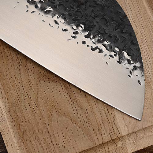 Nuevo Cuchillo de Cocina Herramienta Artilugio Hecho a Mano Cuchilla forjada Cuchillo de Carnicero Cuchillos de Carne