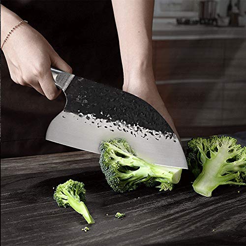 Nuevo Cuchillo de Cocina Herramienta Artilugio Hecho a Mano Cuchilla forjada Cuchillo de Carnicero Cuchillos de Carne