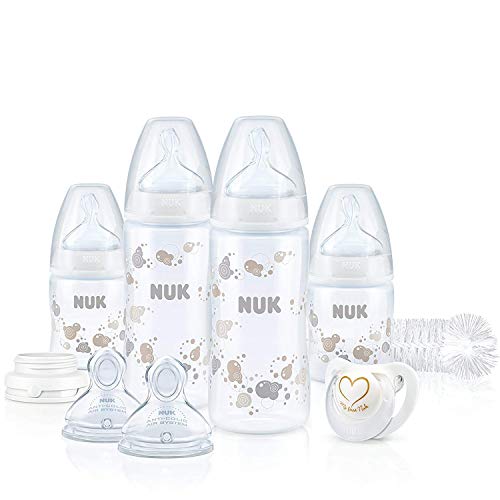 NUK Perfect Start Set, erstausstattung para bebé, con First Choice Plus biberones, 0 – 6 meses neutro