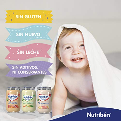 Nutribén Potitos De Crema De Patatas, Puerro Y Zanahoria, Desde Los 6 Meses, 235 g