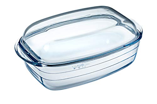 Ôcuisine 4937327 - Cacerola rectangular 4.5 l, 37 x 14 x 22 cm, color transparente