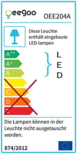 Oeegoo LED Lámpara de techo, 18W 1530LM Plafón de Techo Cuadrado, Ultrafino 1.3cm, para Cocina, Dormitorio, Sala de estar, Comedor Blanco Natural 4000K, 21 * 21cm