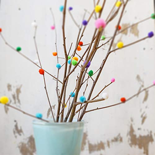 OfficeTree 500 Pompones Manualidades - Pompones de Colores Manualidades - Gran Diversión para Niños y Adultos Decoración Costura DIY Party - Ø Aprox. 0,4 Pulgadas 10 mm