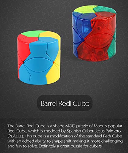 OJIN MoYu MOFANGJIAOSHI Cubing Classroom MFJS Barril Redi Cube Cubo Creativo Smooth Magic Cube Puzzle (Sin Etiquetas)