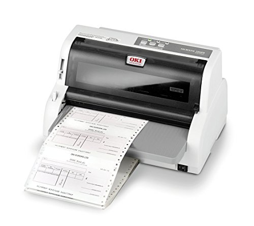 OKI ML5100FBeco - Impresora matricial, Sistema de 24 Agujas, 80 columnas, 375 Caracteres por Segundo, Color Gris