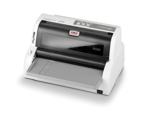 OKI ML5100FBeco - Impresora matricial, Sistema de 24 Agujas, 80 columnas, 375 Caracteres por Segundo, Color Gris