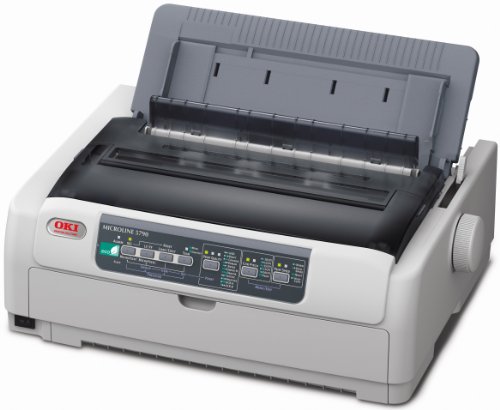 OKI ML5790eco - Impresora matricial, Sistema de 9 Agujas, 80 columnas, 576 Caracteres por Segundo, Color Gris