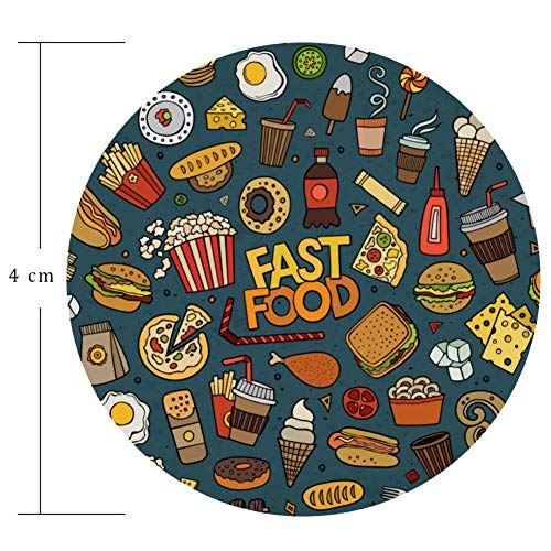 OKONE Delicious Fast Food - Soporte plegable para teléfonos celulares, soporte para bolsa de aire, soporte para teléfono móvil, accesorio para smartphone, idea de regalo de cumpleaños