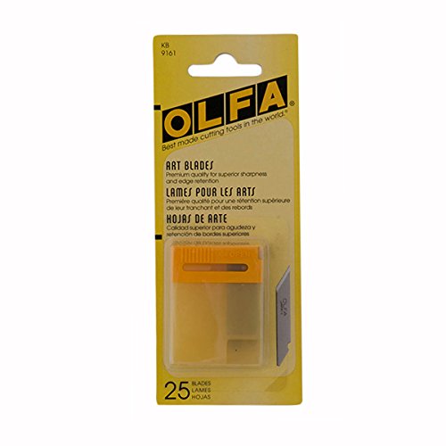 Olfa KB - Cuchillas (6 x 0,3 mm) para cúter AK-1, AK-4 (pack de 25)