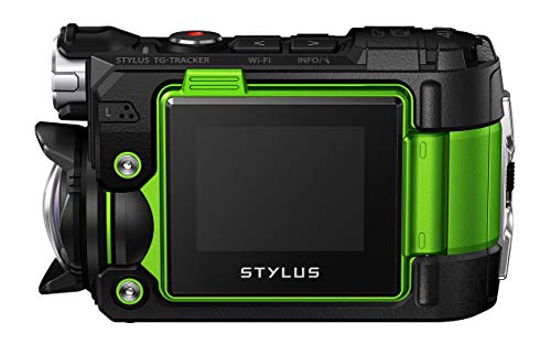 Olympus TG-Tracker - Cámara de acción de 7.2 MP (Pantalla abatible de 1.5", GPS, WiFi, estabilizador de 5 Ejes, Video 4K), Color Verde