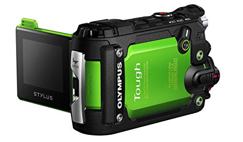 Olympus TG-Tracker - Cámara de acción de 7.2 MP (Pantalla abatible de 1.5", GPS, WiFi, estabilizador de 5 Ejes, Video 4K), Color Verde