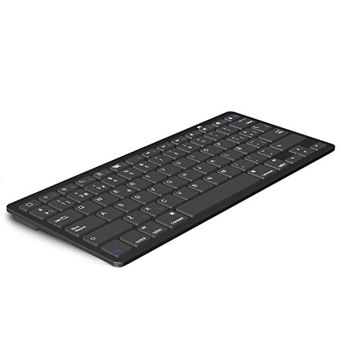 OMOTON Bluetooth Teclado Español con Sistema iOS/iPadOS, Compatible con iPad 8 10.2, iPad Air 4 2020, iPad 9.7, iPad 10.5, iPad 12.9 - Negro