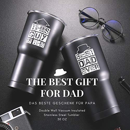 Onebttl Regalos Originales para Papá Padre, Taza Termo Cafe para llevar para el Mejor Padre, Regalo Navidad Cumpleaños dia del Padre (30oz)