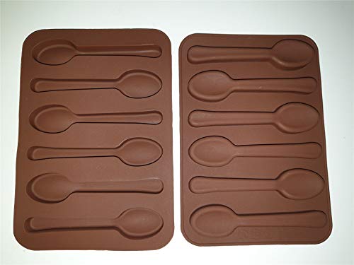 Onlineforu Ltd - Molde de silicona con forma de cuchara para chocolate