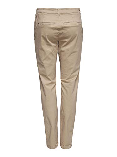 Only Onlmonaco Reg Chino Pnt Noos Pantalones, Beige (Nomad Nomad), 34 /L34 (Talla del Fabricante: 34) para Mujer