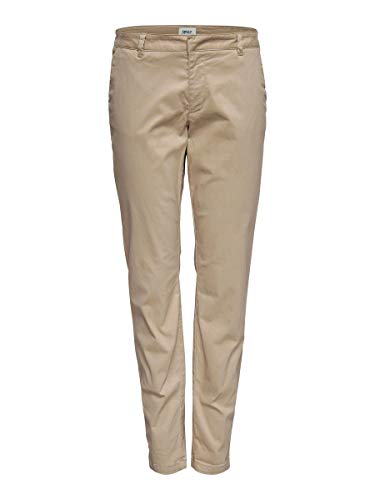 Only Onlmonaco Reg Chino Pnt Noos Pantalones, Beige (Nomad Nomad), 34 /L34 (Talla del Fabricante: 34) para Mujer